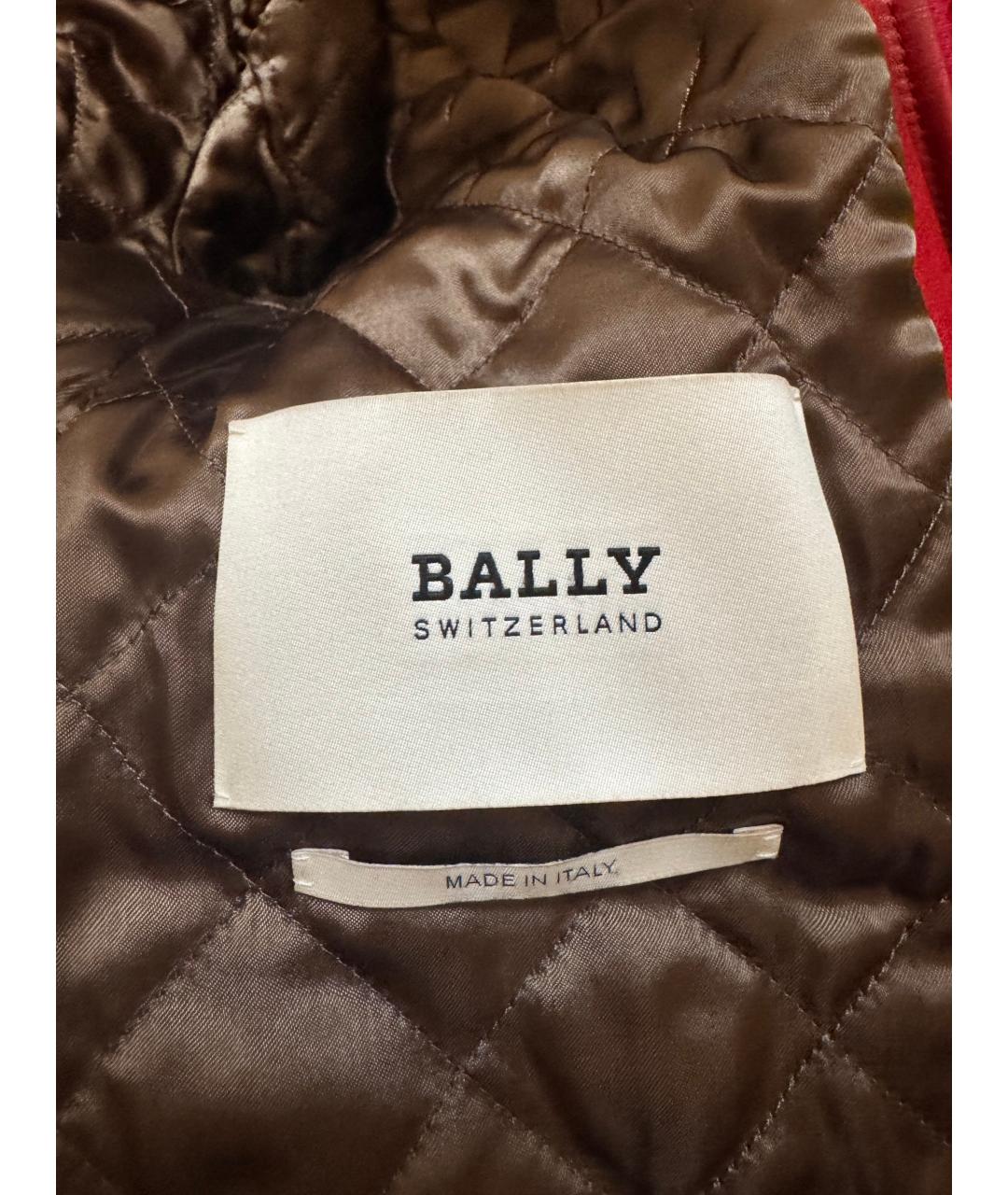 BALLY Красная кожаная куртка, фото 4