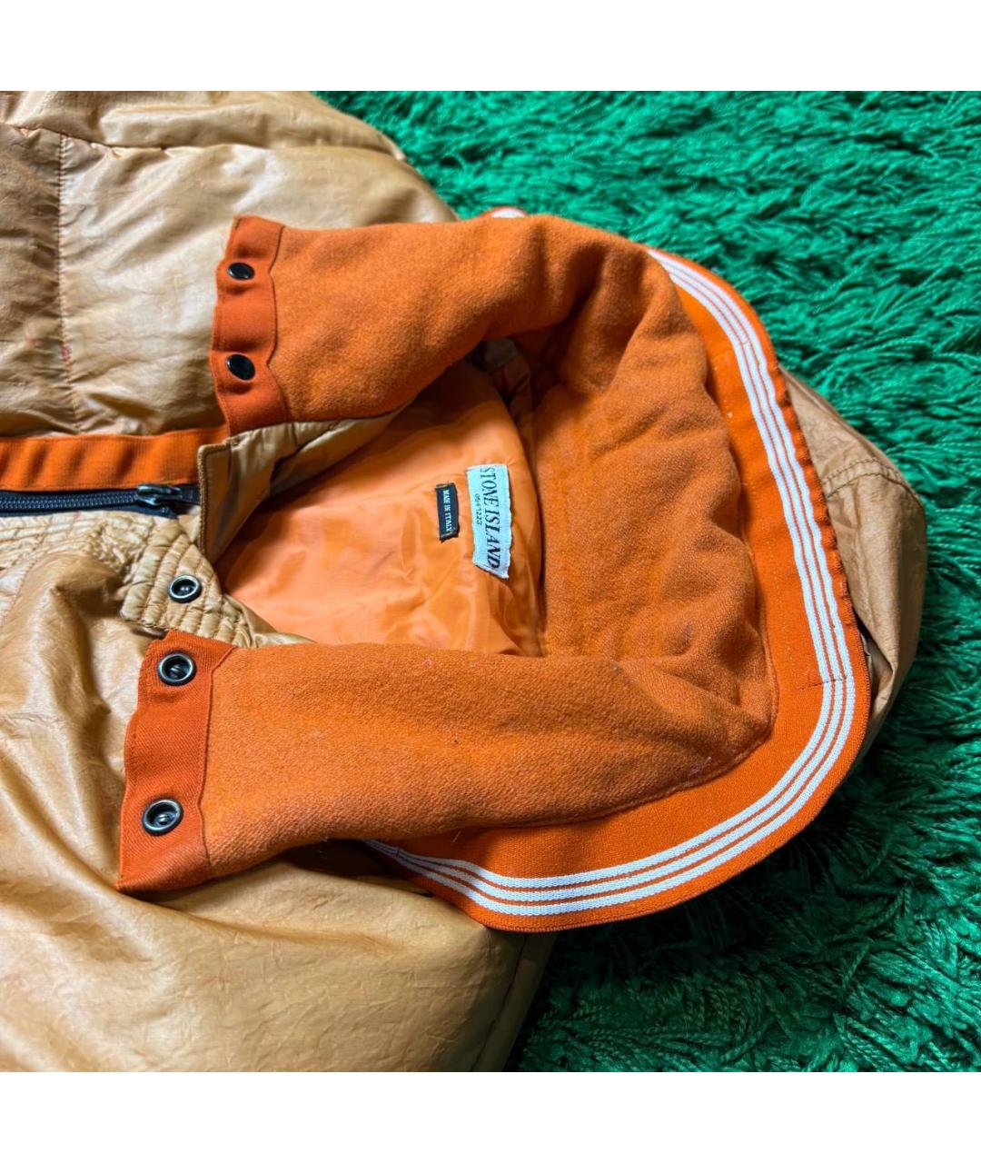 STONE ISLAND Оранжевый пуховик, фото 8