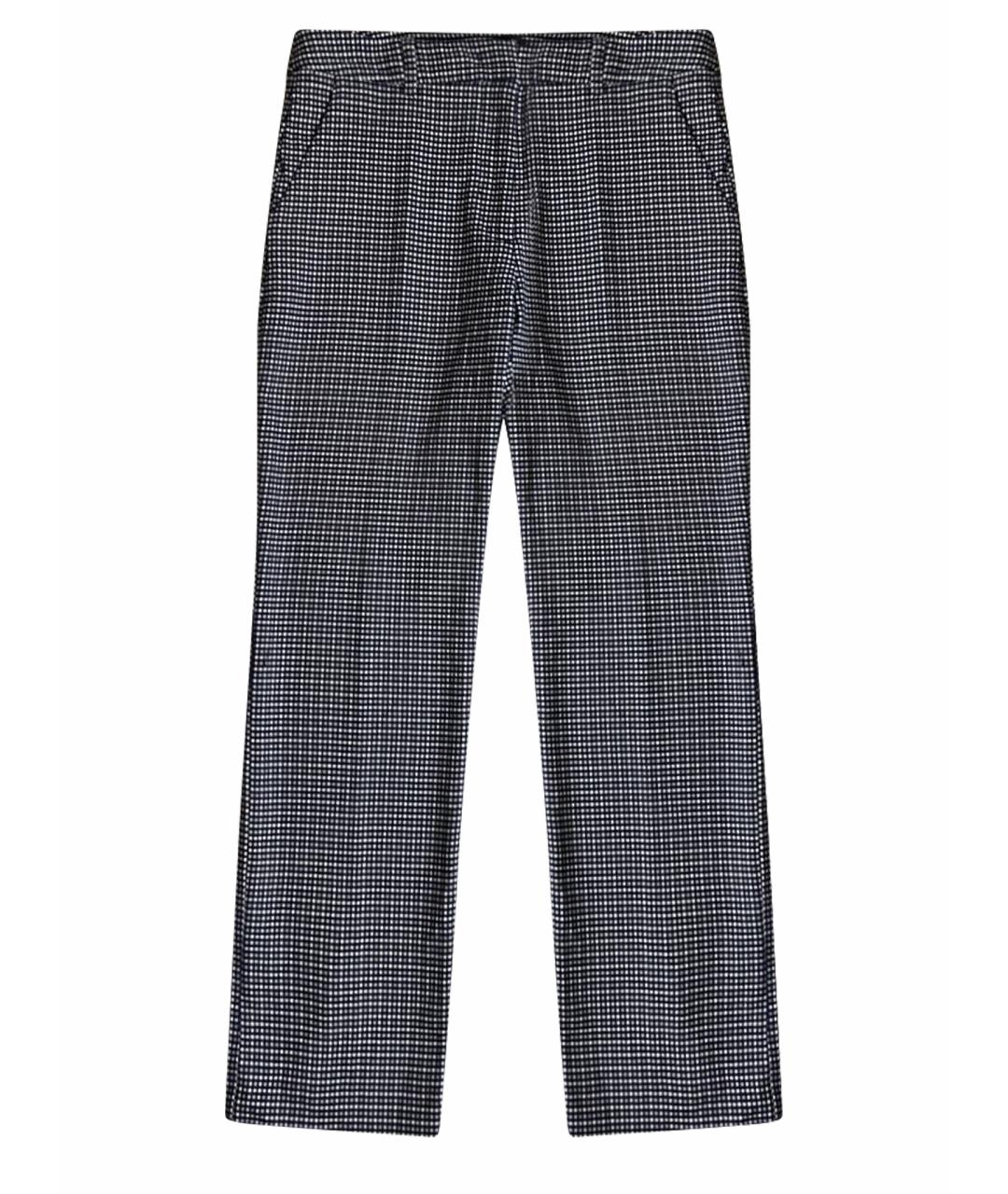 WEEKEND MAX MARA Темно-синие хлопко-эластановые бриджи, фото 1