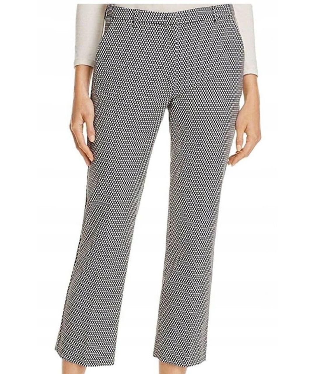 WEEKEND MAX MARA Темно-синие хлопко-эластановые бриджи, фото 8