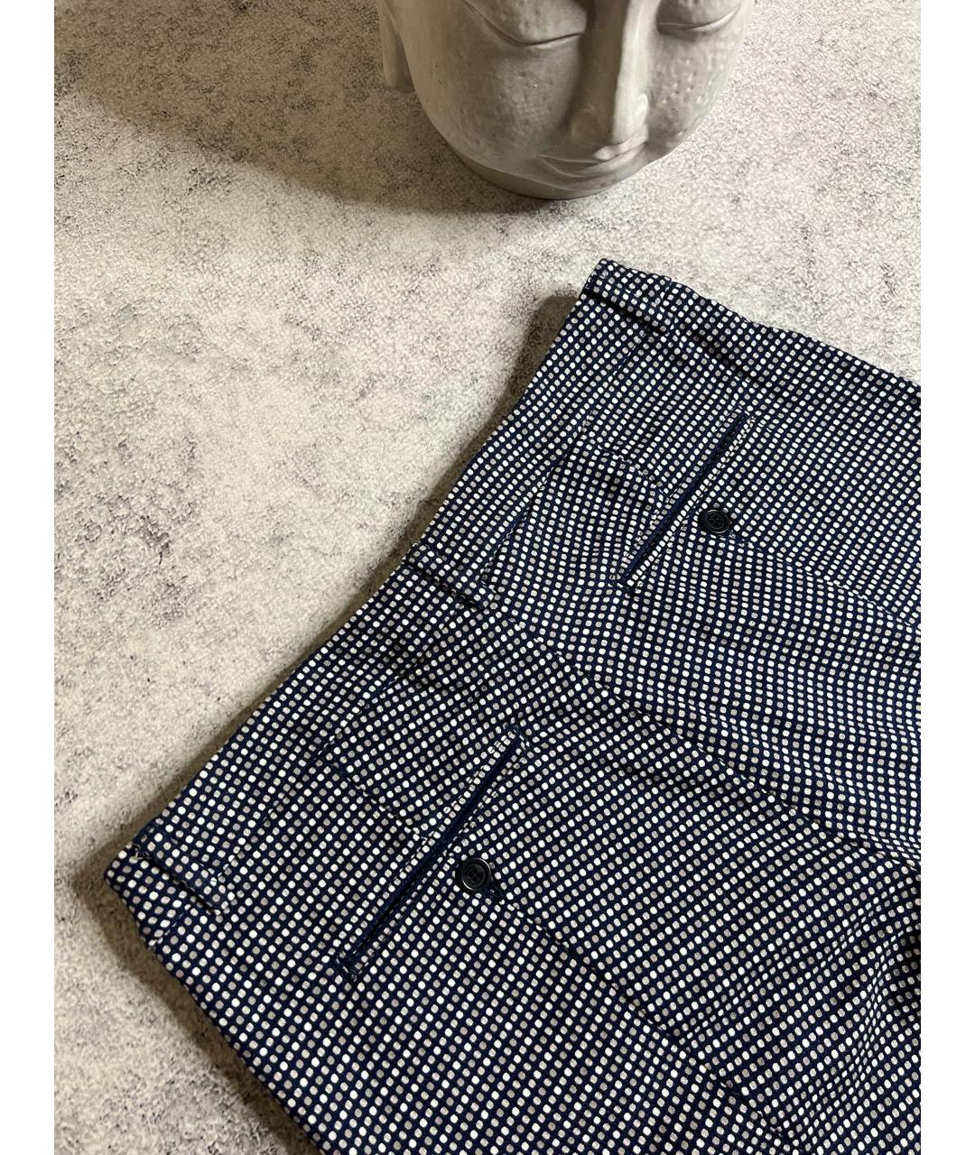 WEEKEND MAX MARA Темно-синие хлопко-эластановые бриджи, фото 5