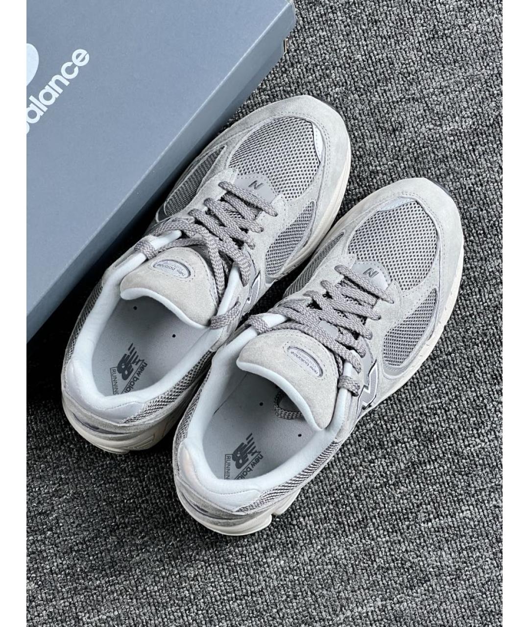 NEW BALANCE Серые замшевые низкие кроссовки / кеды, фото 5