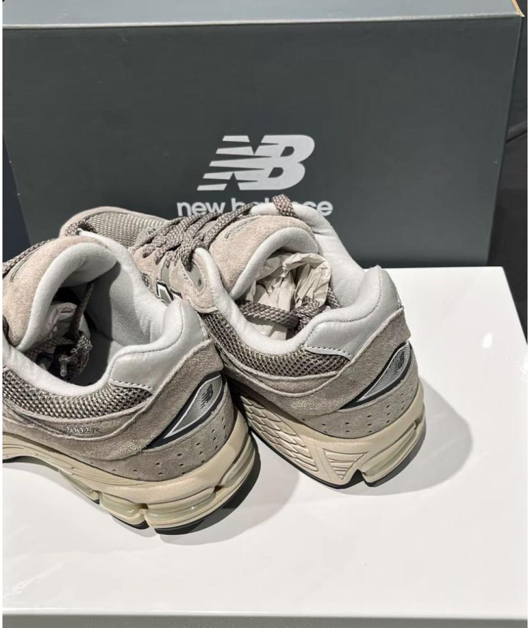 NEW BALANCE Серые замшевые кроссовки, фото 7