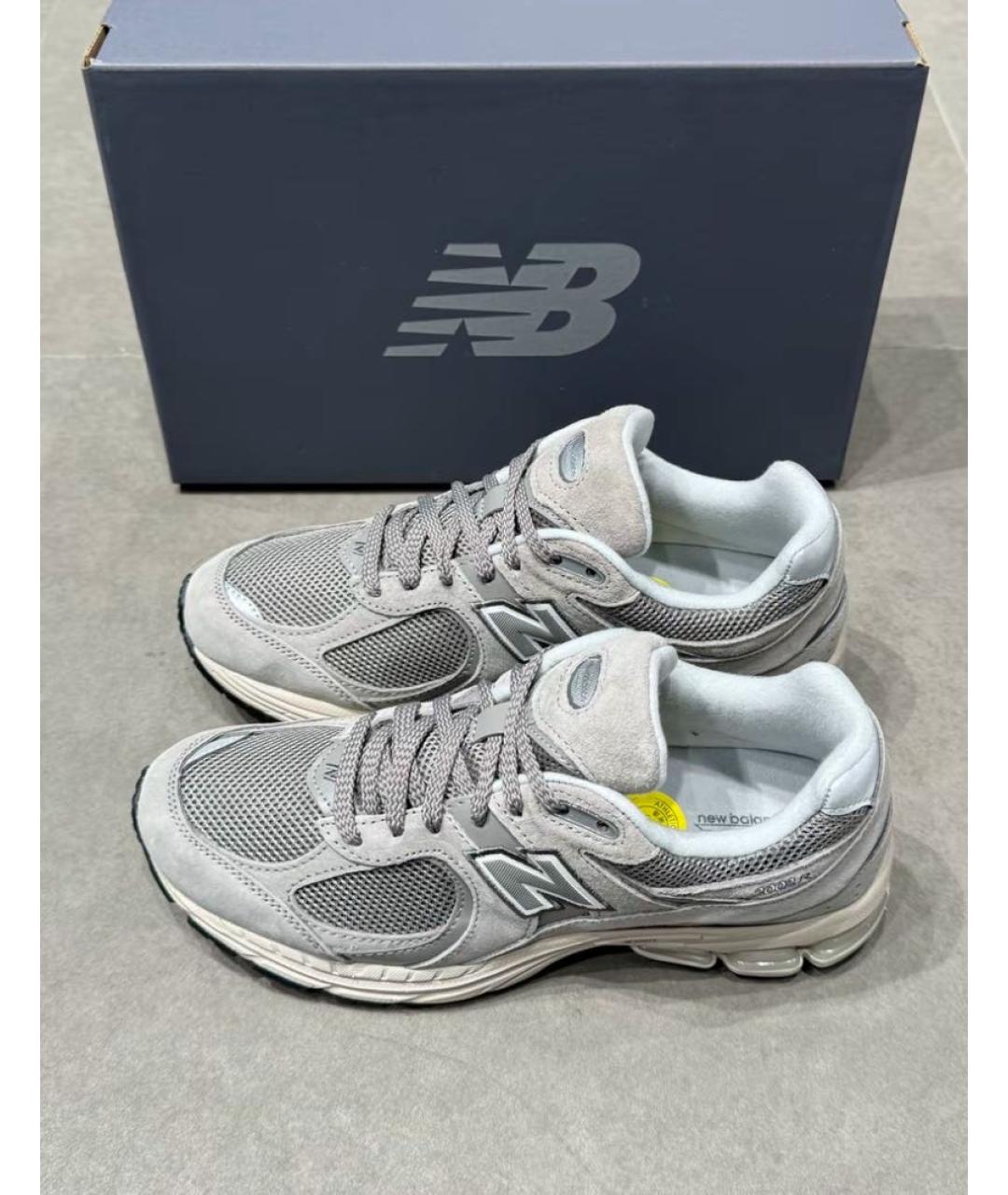 NEW BALANCE Серые замшевые низкие кроссовки / кеды, фото 5