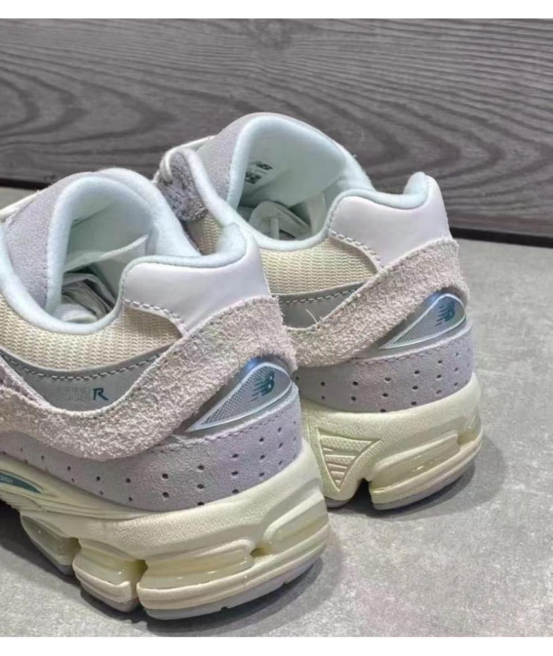 NEW BALANCE Бежевые замшевые низкие кроссовки / кеды, фото 7