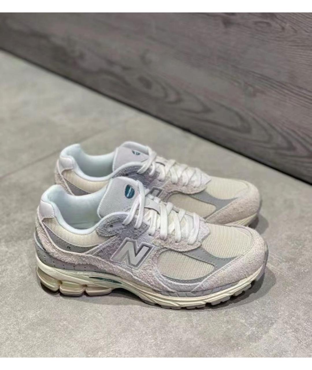 NEW BALANCE Бежевые замшевые низкие кроссовки / кеды, фото 5