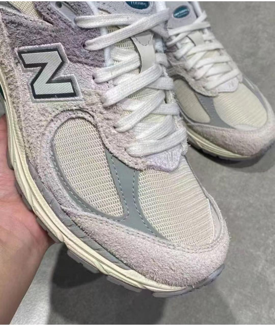 NEW BALANCE Бежевые замшевые низкие кроссовки / кеды, фото 6