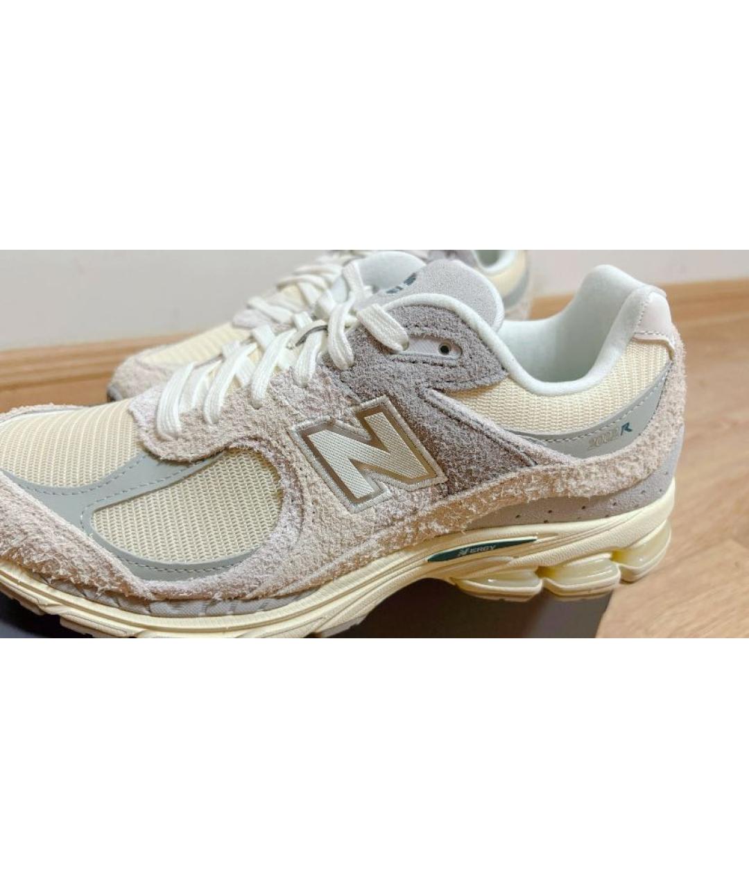 NEW BALANCE Бежевые замшевые кроссовки, фото 6