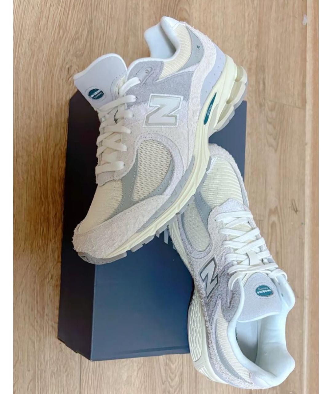 NEW BALANCE Бежевые замшевые кроссовки, фото 5