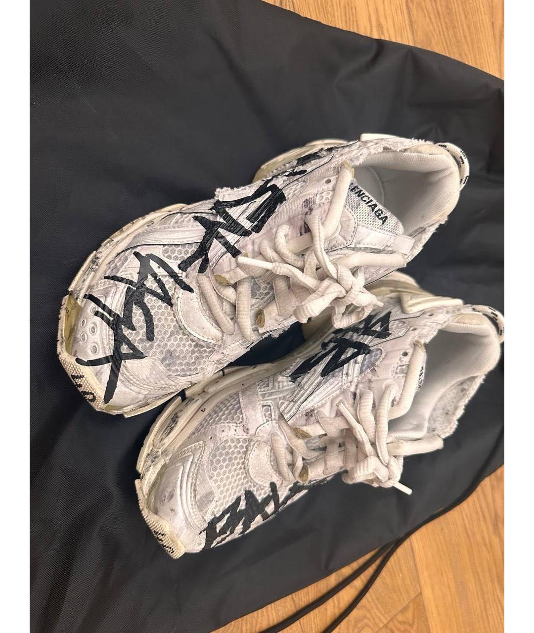 BALENCIAGA Белые кроссовки, фото 3