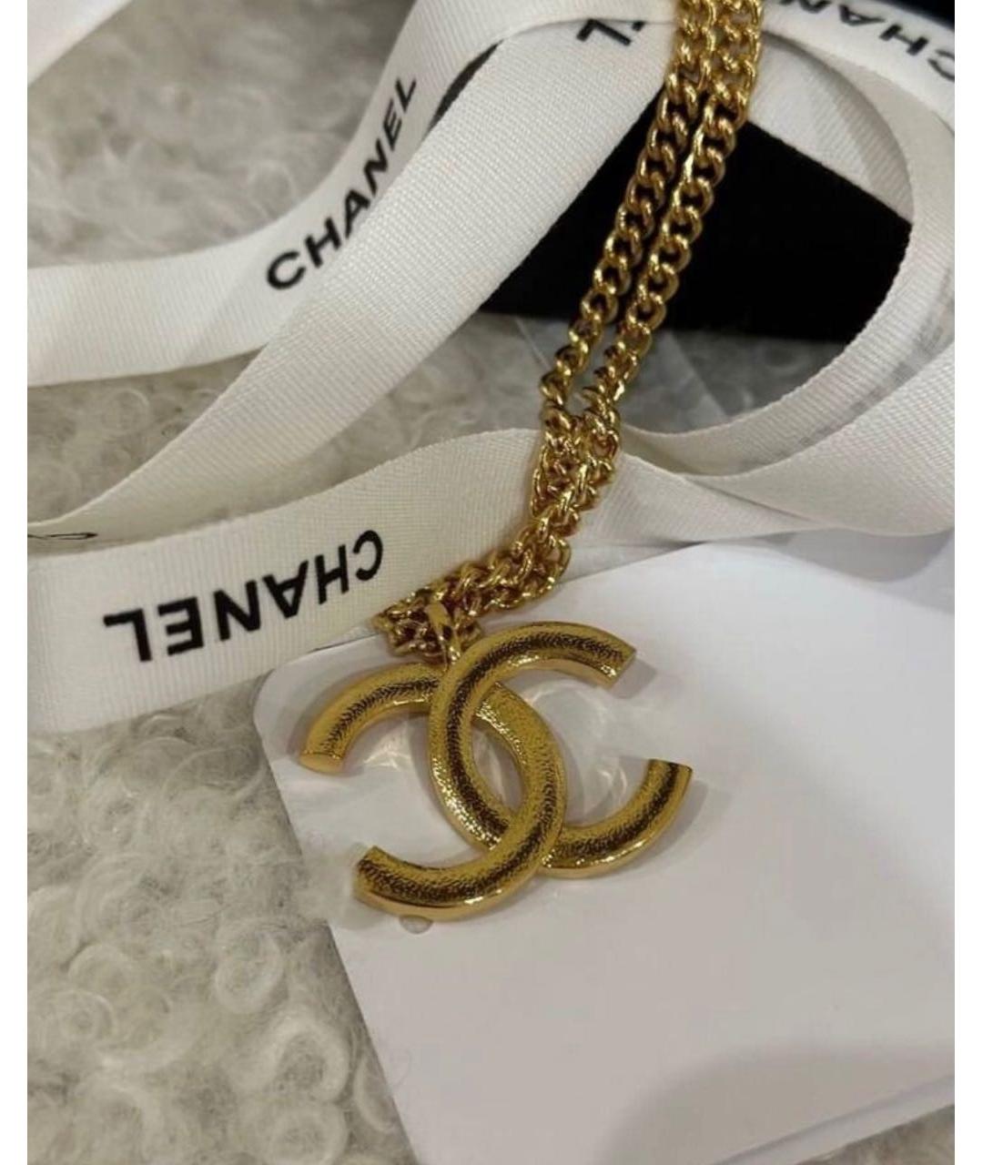 CHANEL Золотая металлическая подвеска, фото 5