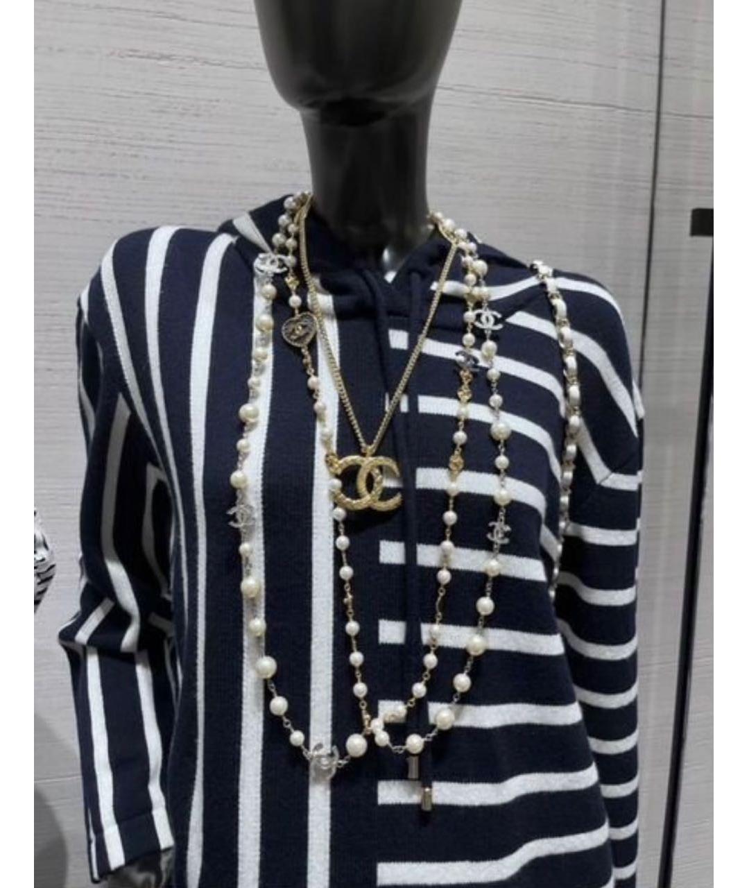 CHANEL Золотая металлическая подвеска, фото 6