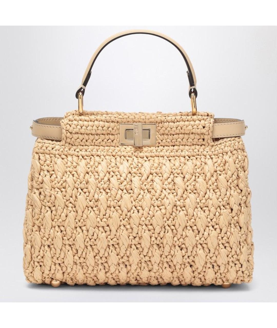 FENDI Бежевая сумка тоут, фото 2