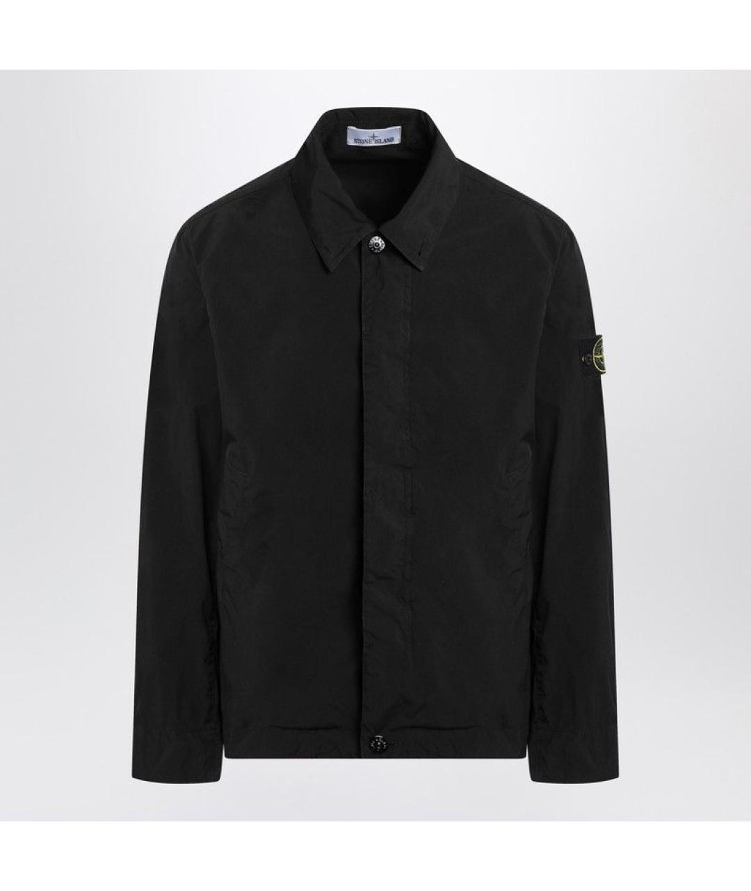 STONE ISLAND Черная полиэстеровая куртка, фото 3