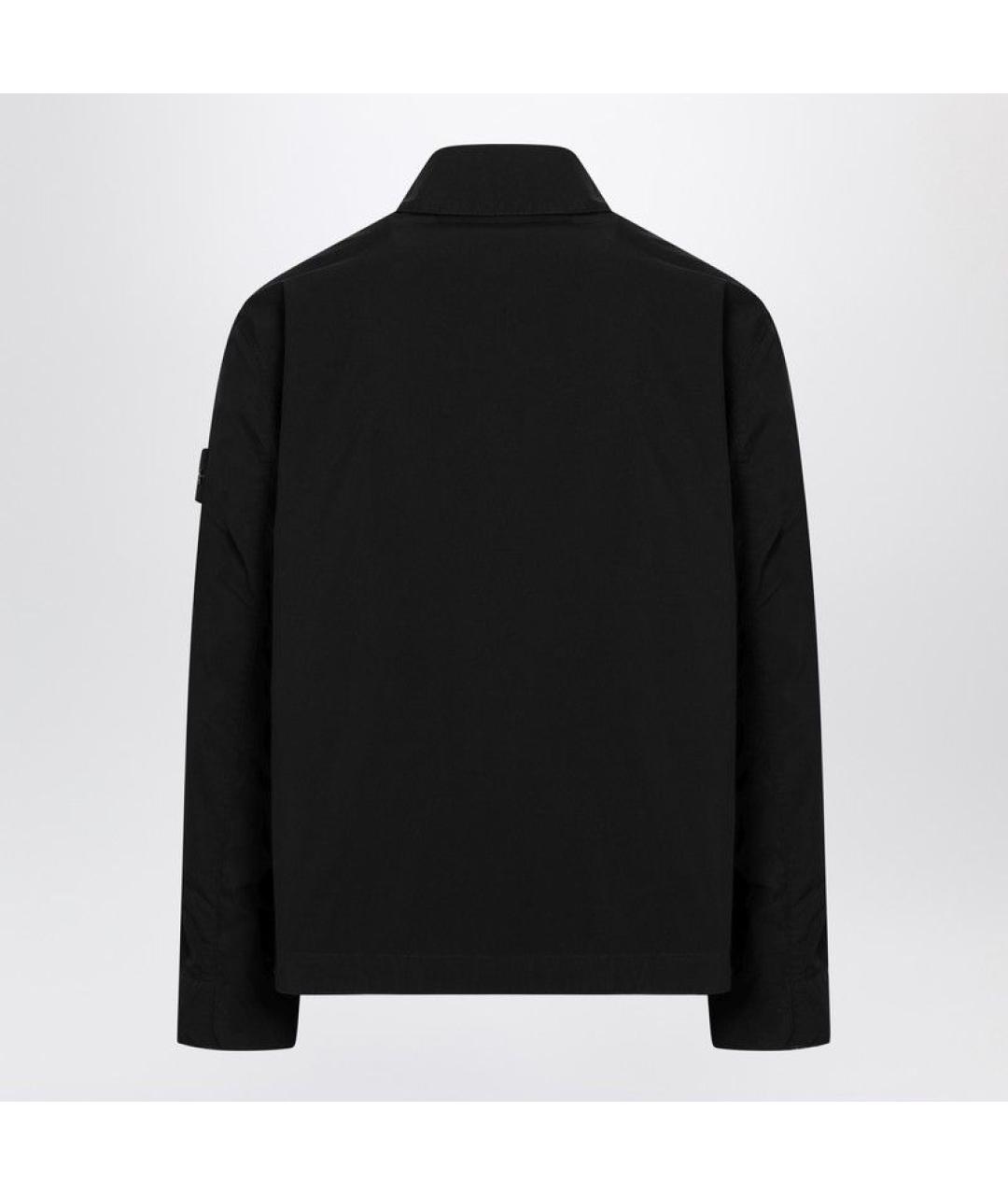 STONE ISLAND Черная полиэстеровая куртка, фото 2