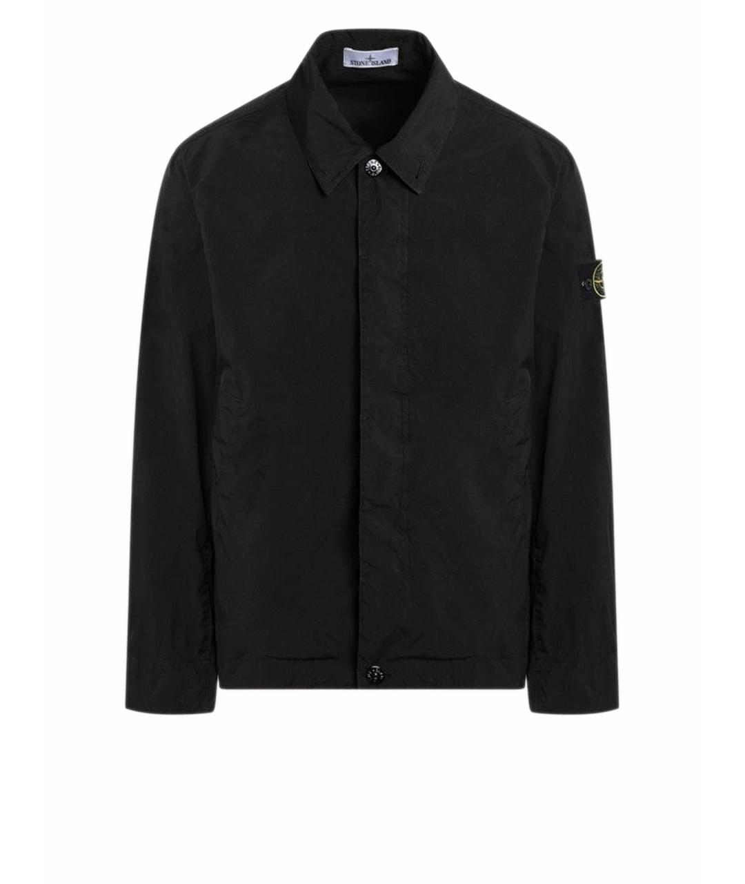 STONE ISLAND Черная полиэстеровая куртка, фото 1