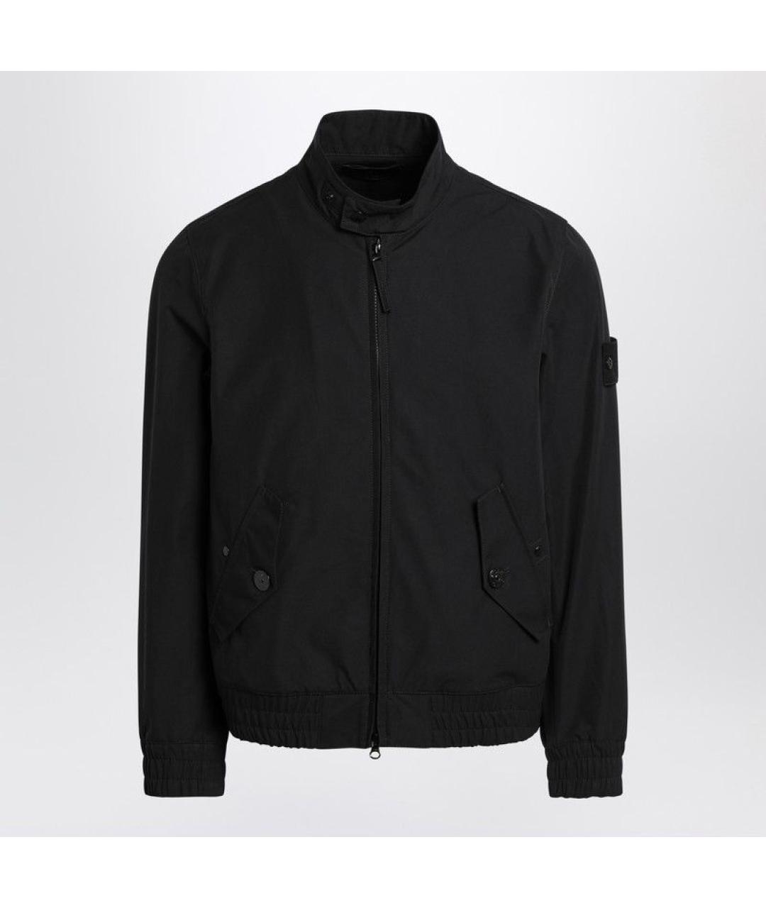 STONE ISLAND Черная хлопковая куртка, фото 3
