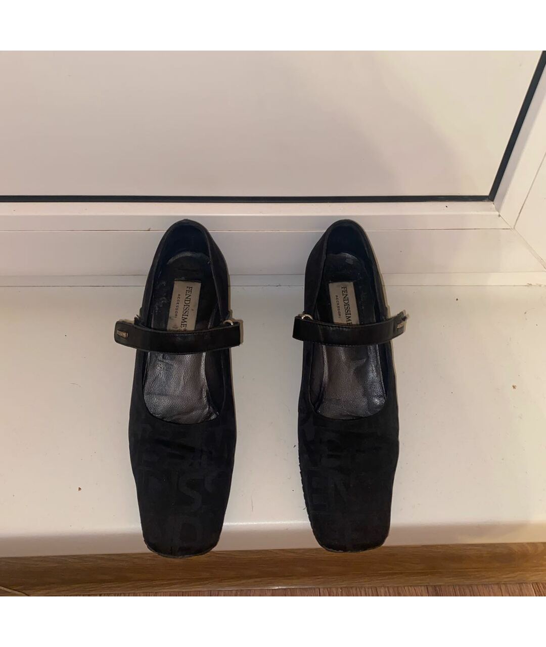 FENDI Черные кожаные туфли, фото 2