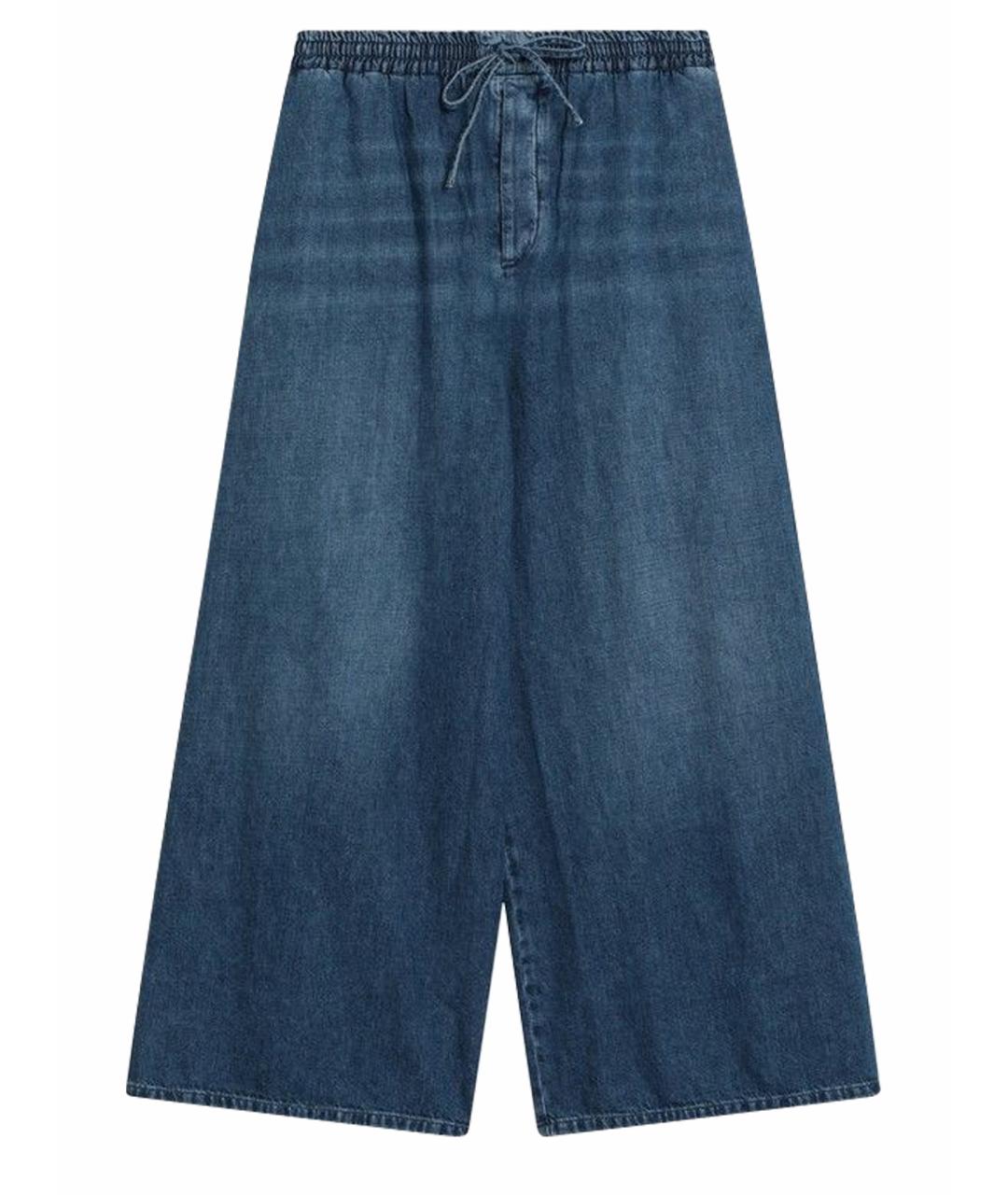 LOEWE Голубые хлопковые прямые джинсы, фото 1