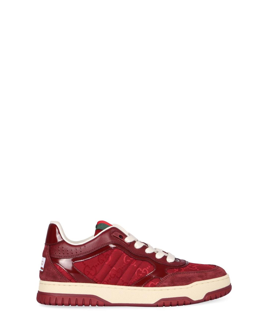 GUCCI Красные текстильные кеды, фото 2