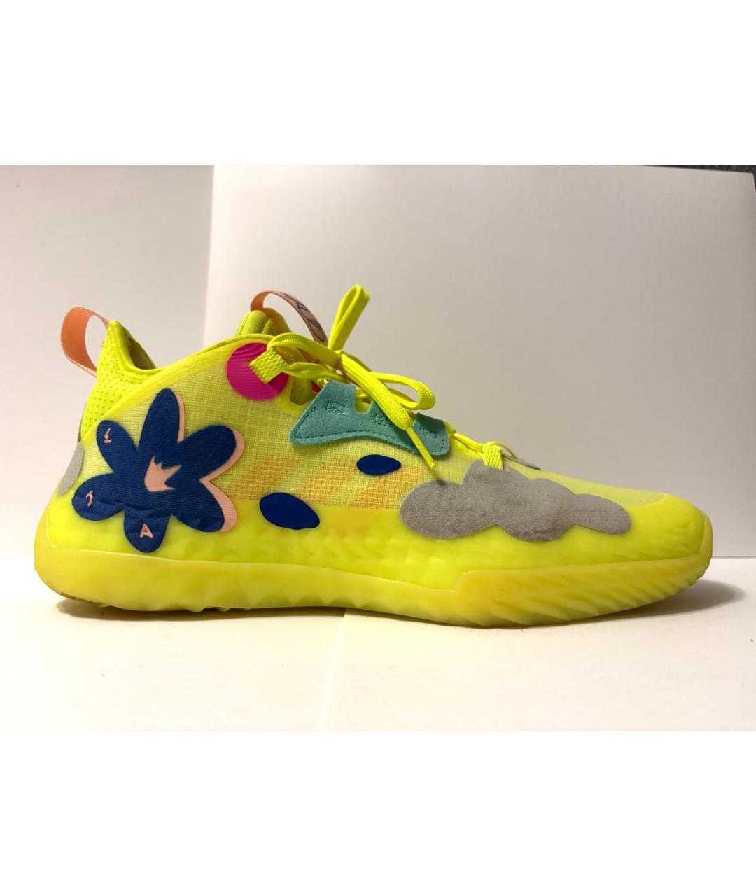 ADIDAS Желтые синтетические низкие кроссовки / кеды, фото 8