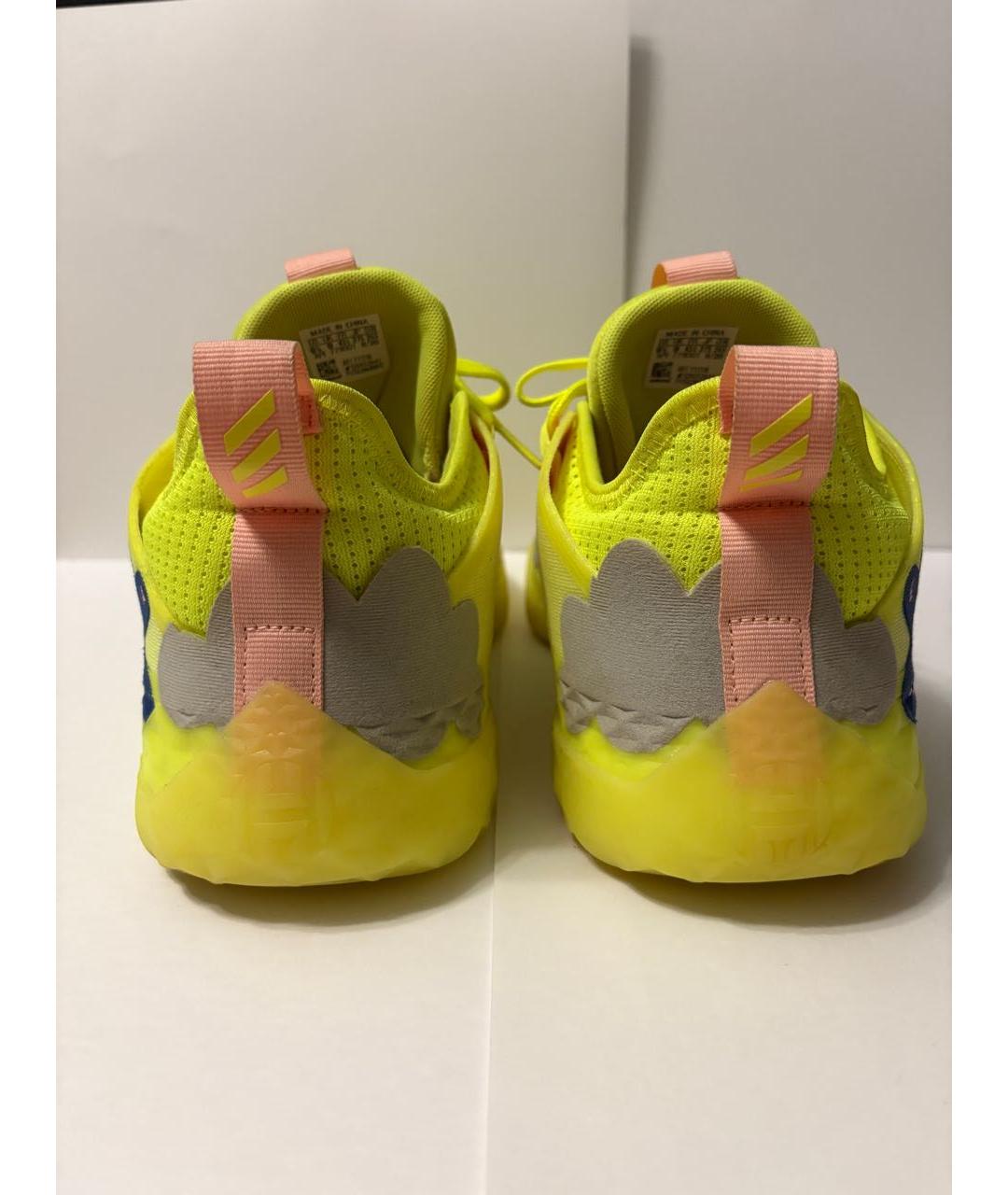 ADIDAS Желтые синтетические низкие кроссовки / кеды, фото 4