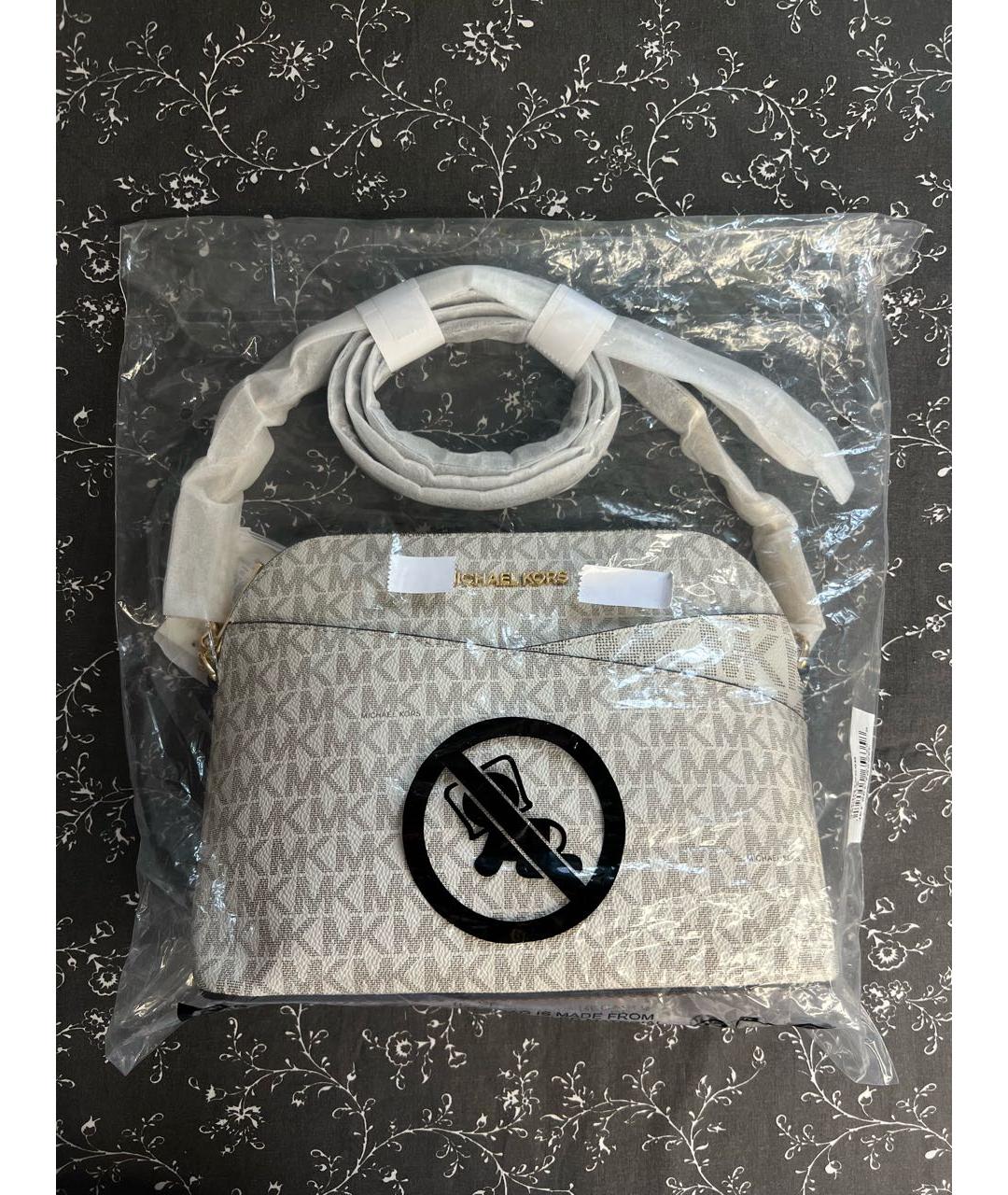MICHAEL KORS Белая сумка через плечо, фото 9