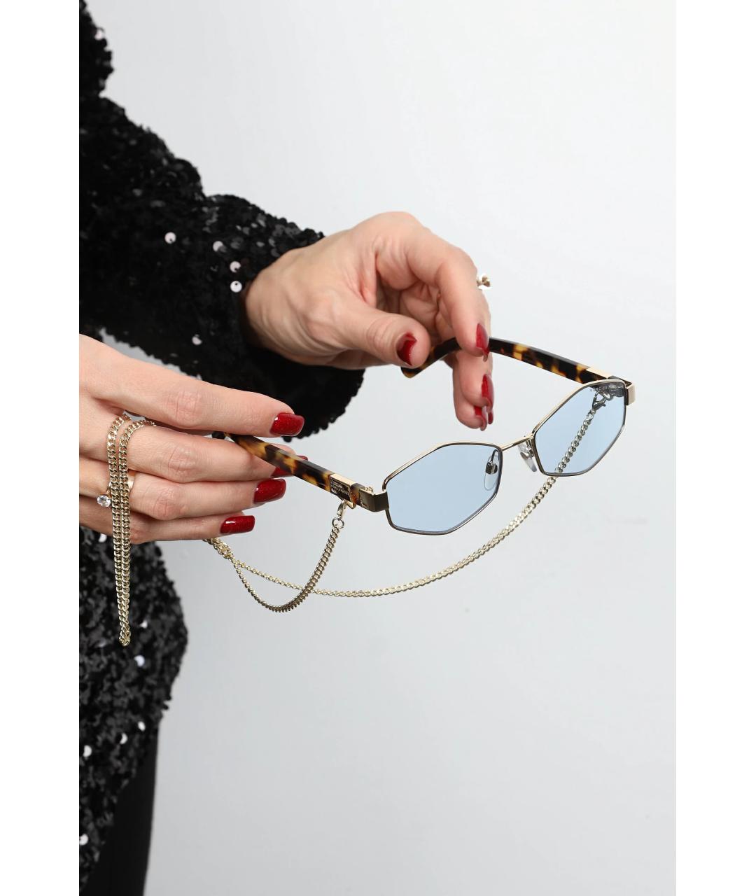 MARC BY MARC JACOBS Голубые металлические солнцезащитные очки, фото 3