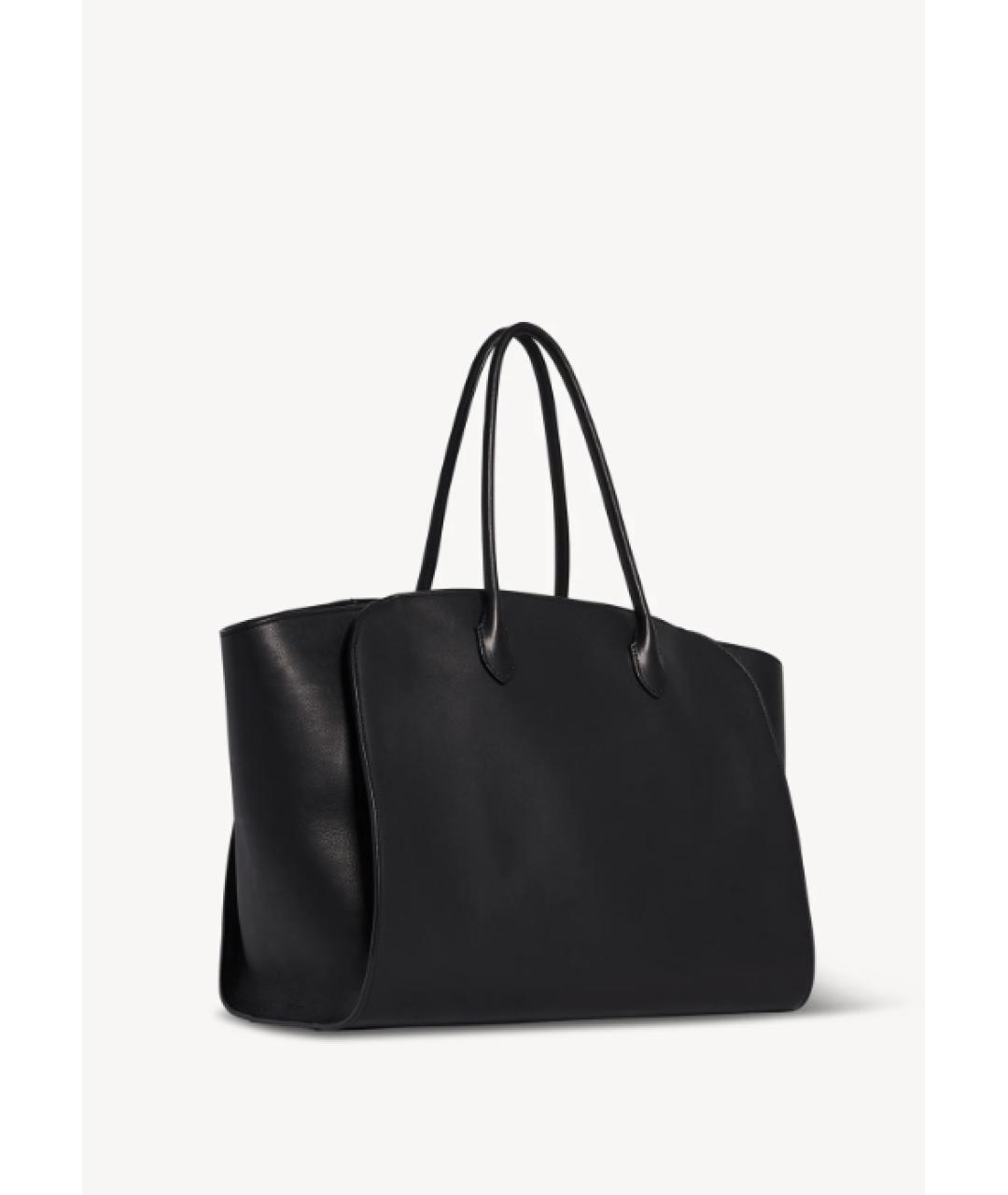 THE ROW Черная кожаная сумка тоут, фото 2