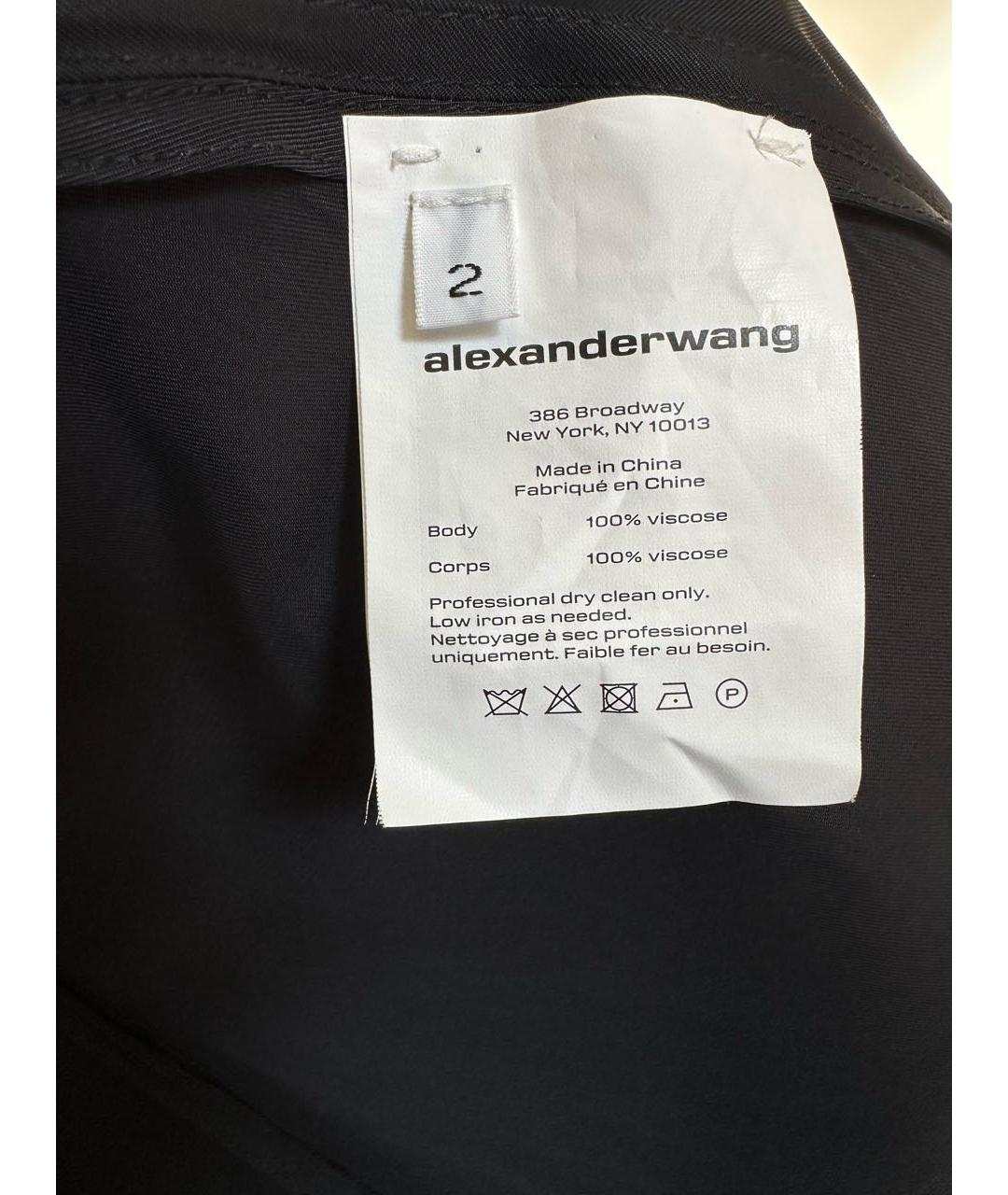 ALEXANDER WANG Черная вискозная рубашка, фото 3