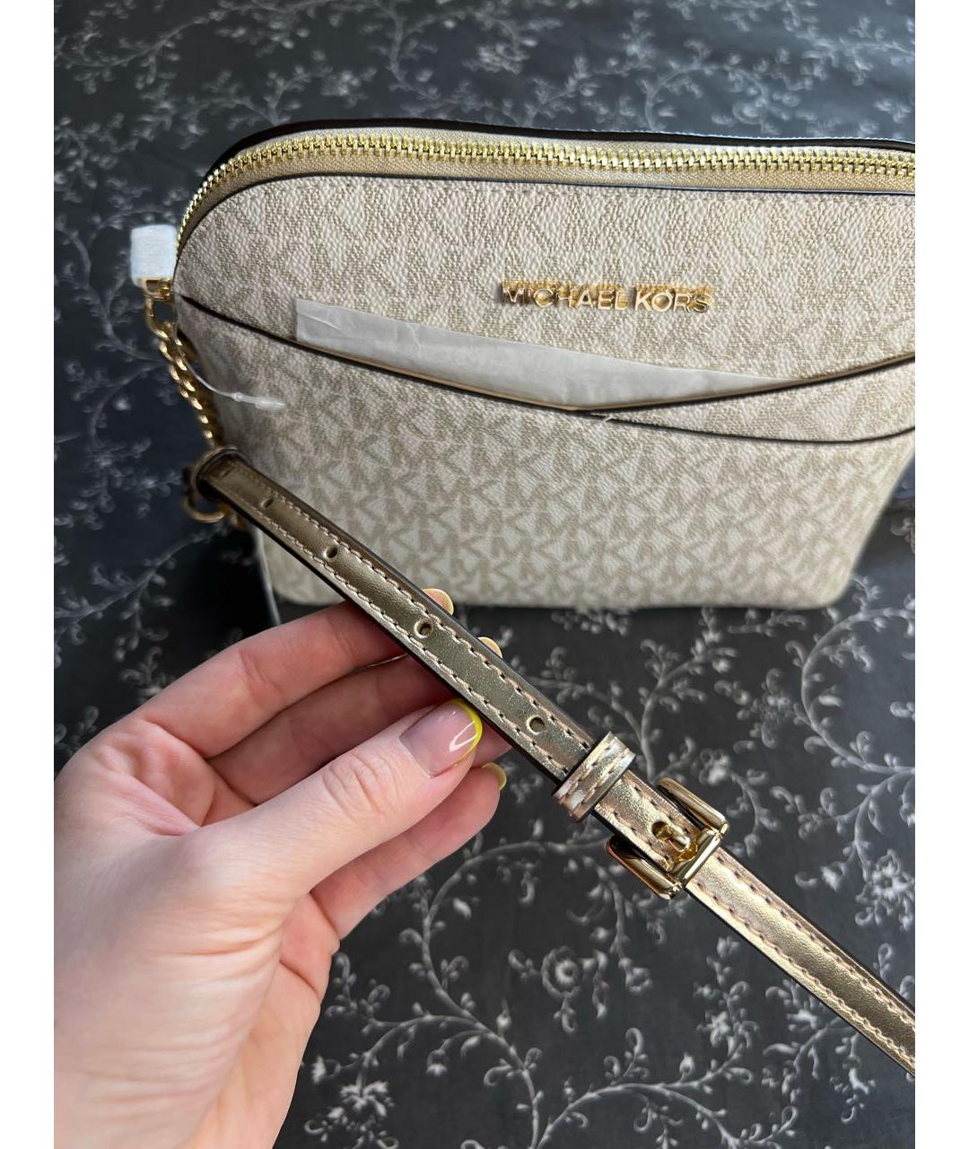 MICHAEL KORS Белая сумка через плечо, фото 8