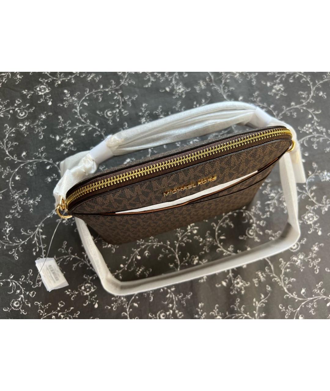 MICHAEL KORS Коричневая сумка через плечо, фото 4