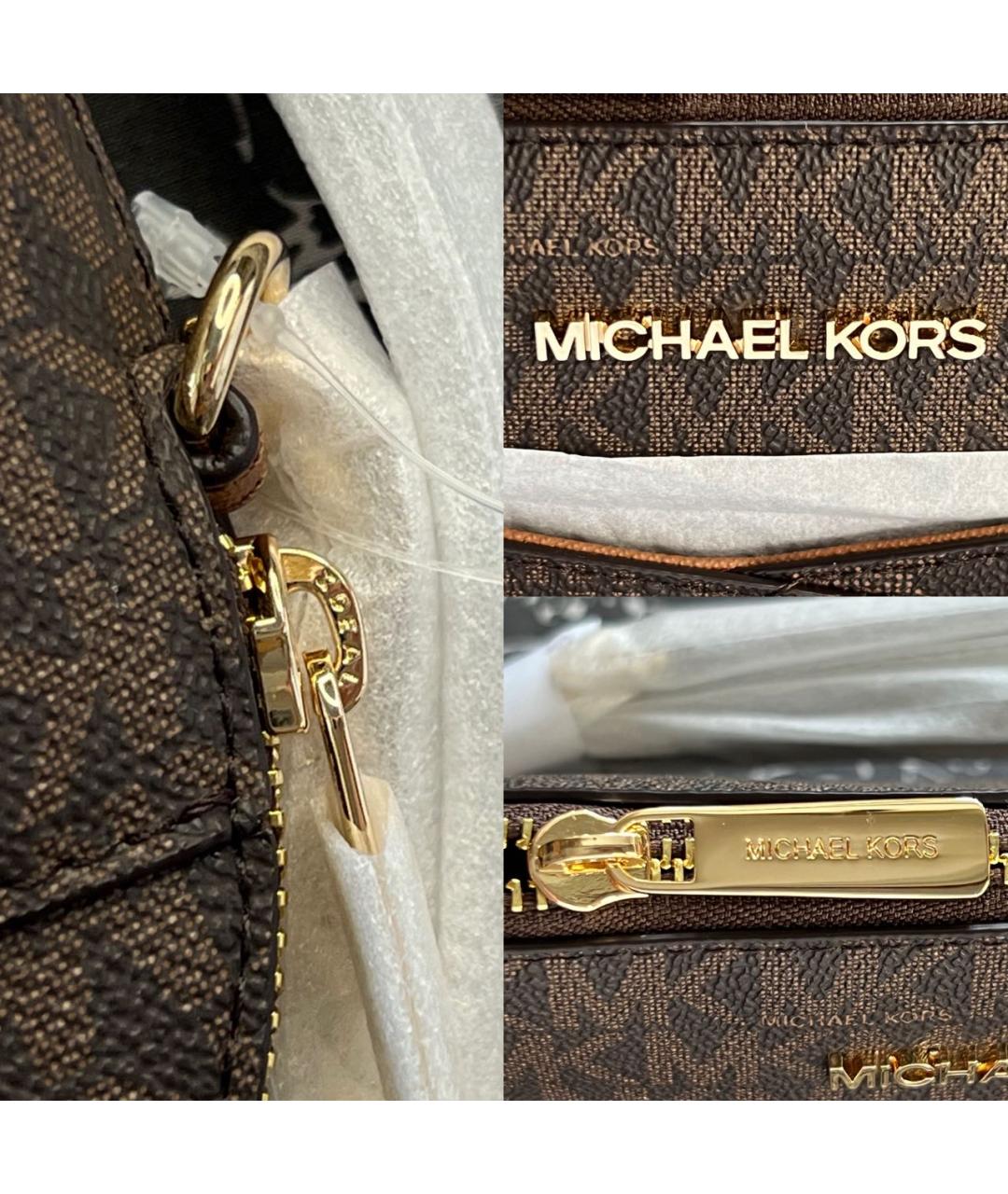 MICHAEL KORS Коричневая сумка через плечо, фото 6