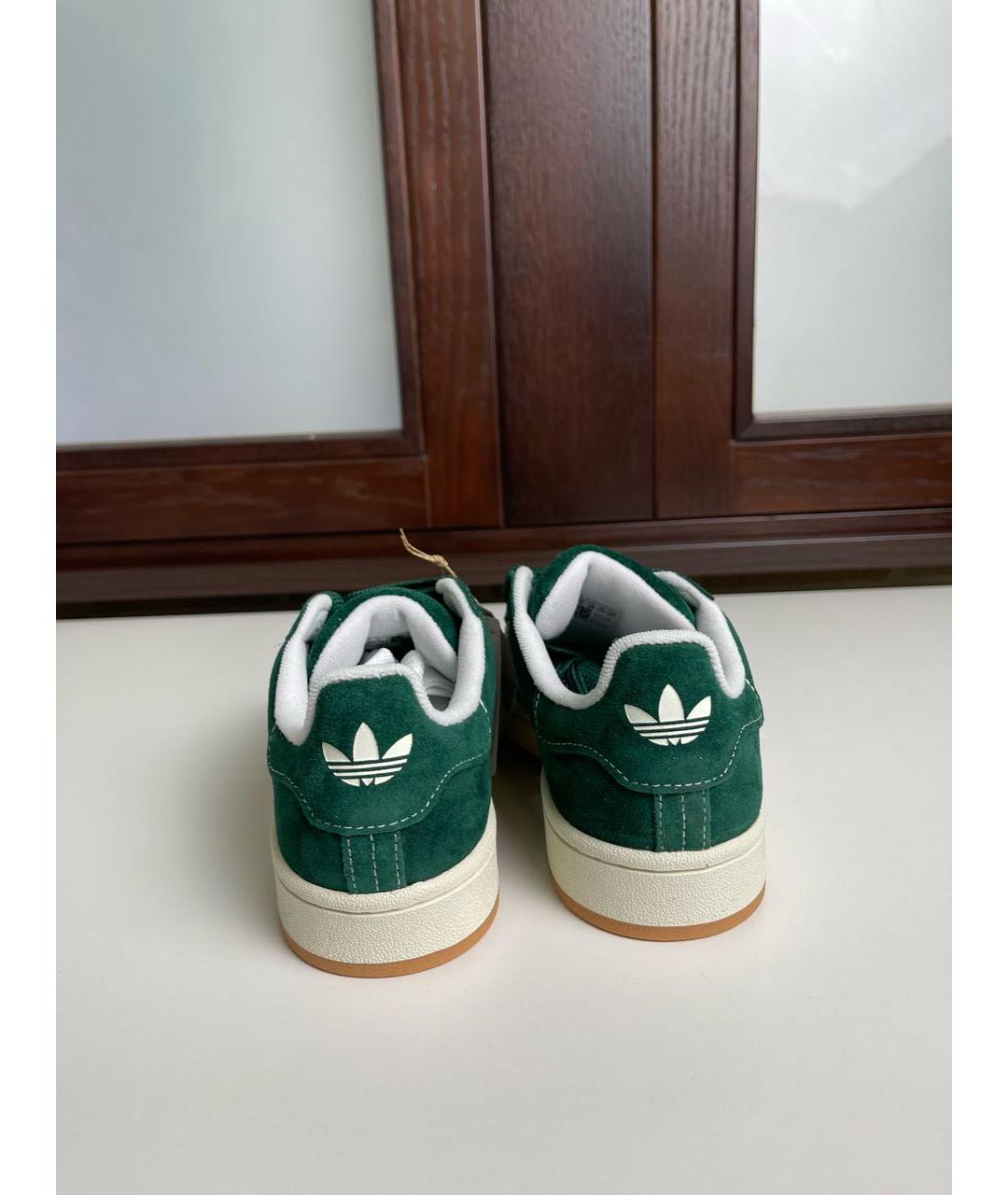 ADIDAS Зеленые замшевые кроссовки, фото 4