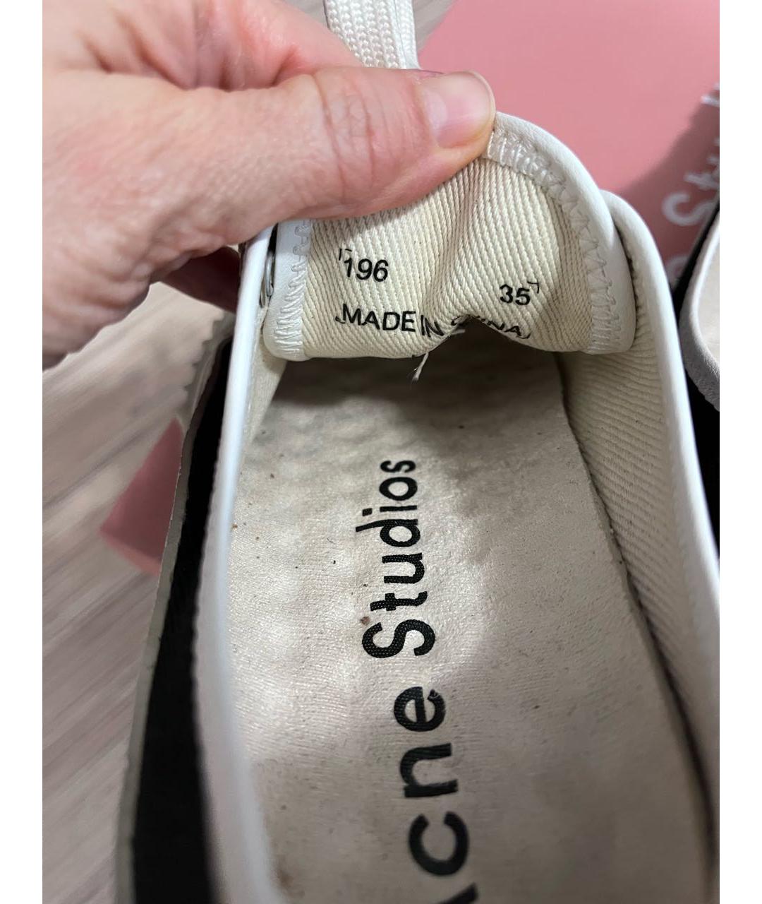 ACNE STUDIOS Черные текстильные кеды, фото 7