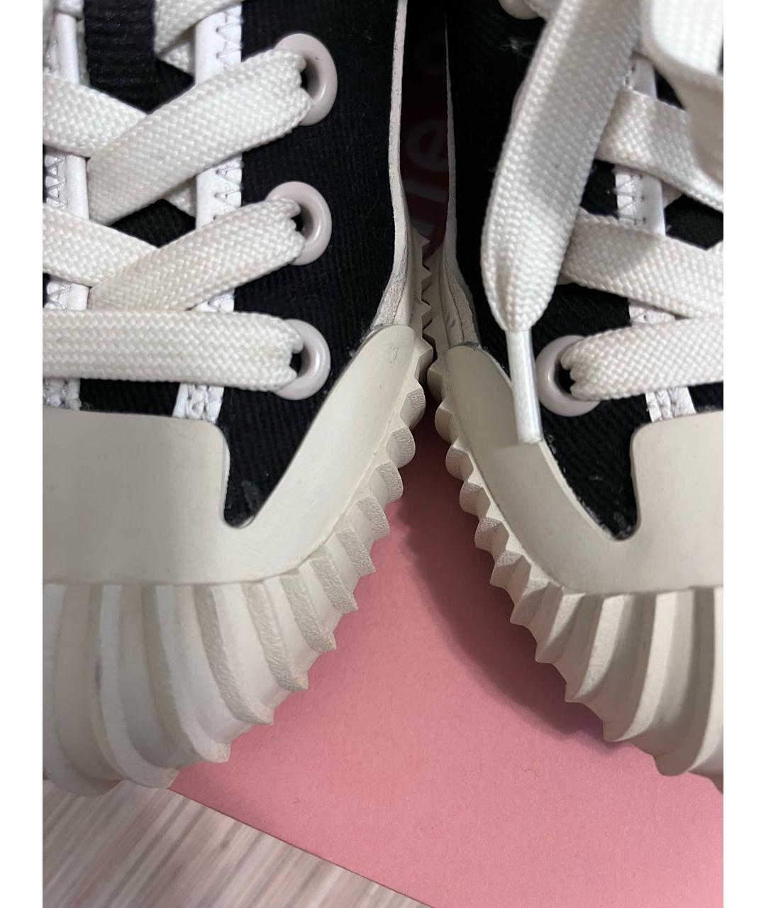 ACNE STUDIOS Черные текстильные кеды, фото 8