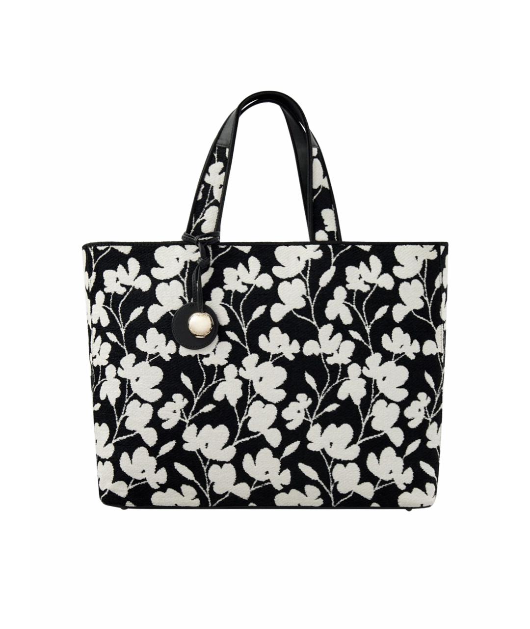 FURLA Черная хлопковая сумка тоут, фото 1
