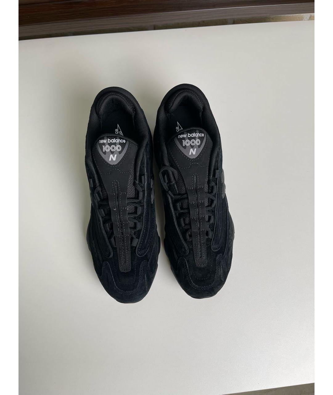 NEW BALANCE Черные замшевые низкие кроссовки / кеды, фото 3