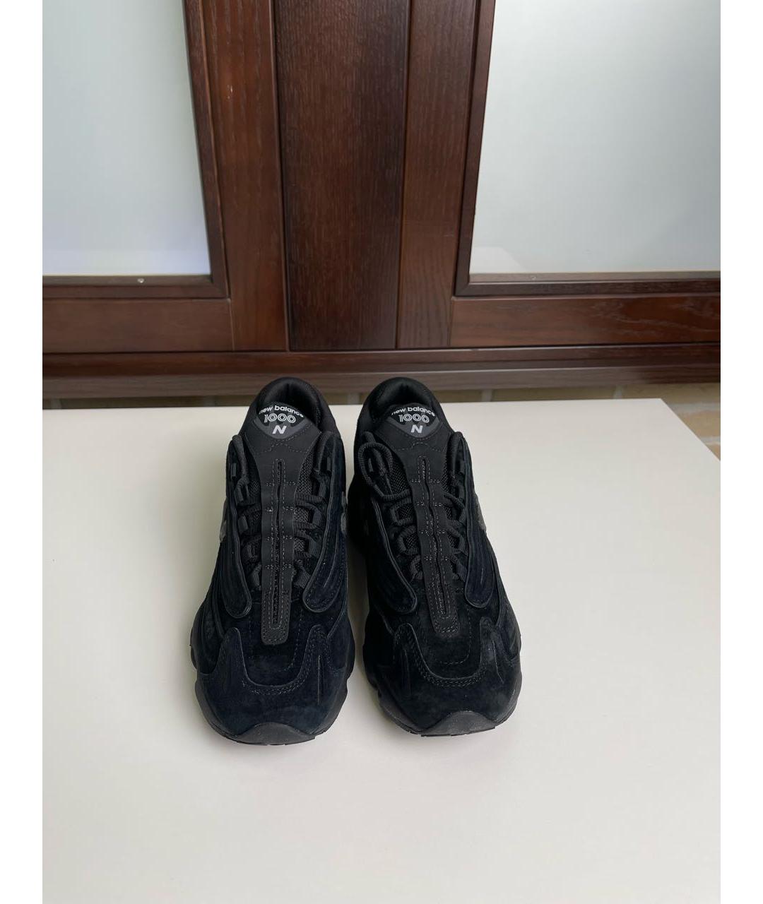 NEW BALANCE Черные замшевые низкие кроссовки / кеды, фото 2