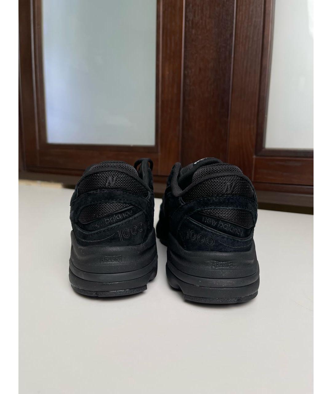 NEW BALANCE Черные замшевые низкие кроссовки / кеды, фото 4