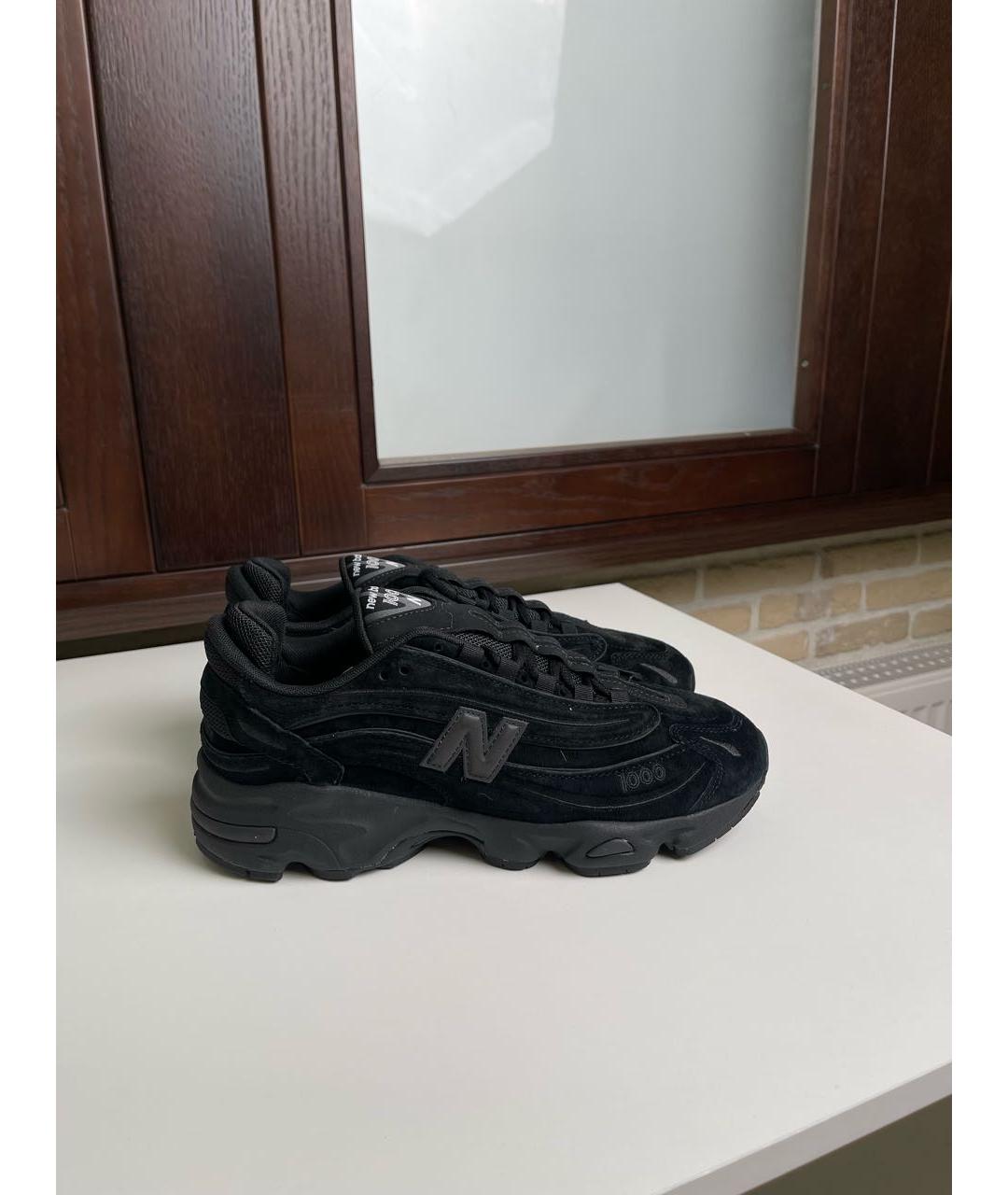 NEW BALANCE Черные замшевые низкие кроссовки / кеды, фото 5