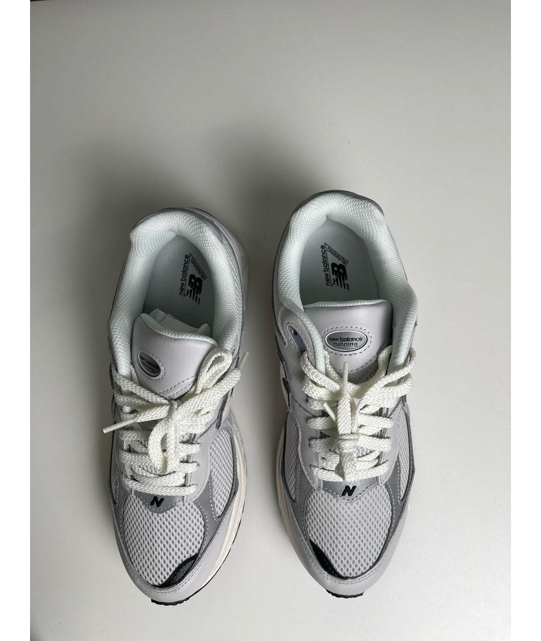 NEW BALANCE Серые текстильные низкие кроссовки / кеды, фото 3