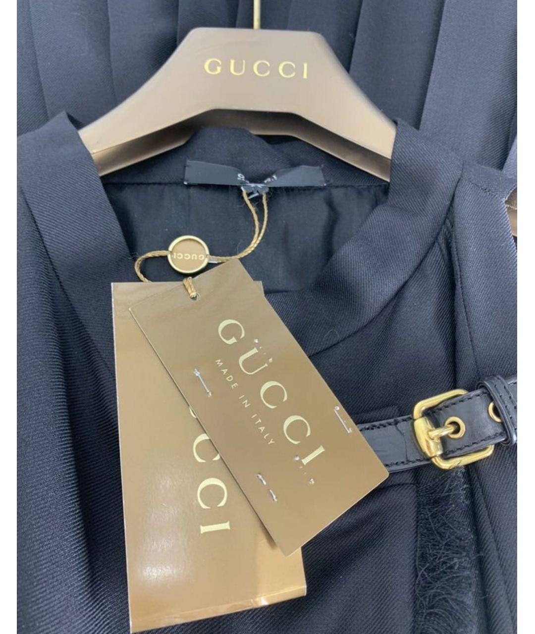 GUCCI Черное шерстяное платье, фото 3