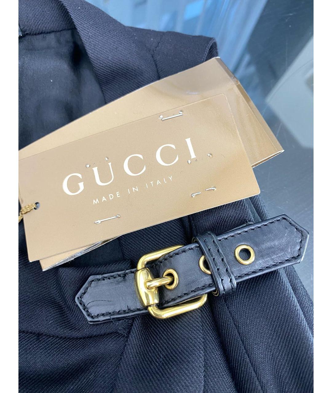 GUCCI Черное шерстяное платье, фото 8