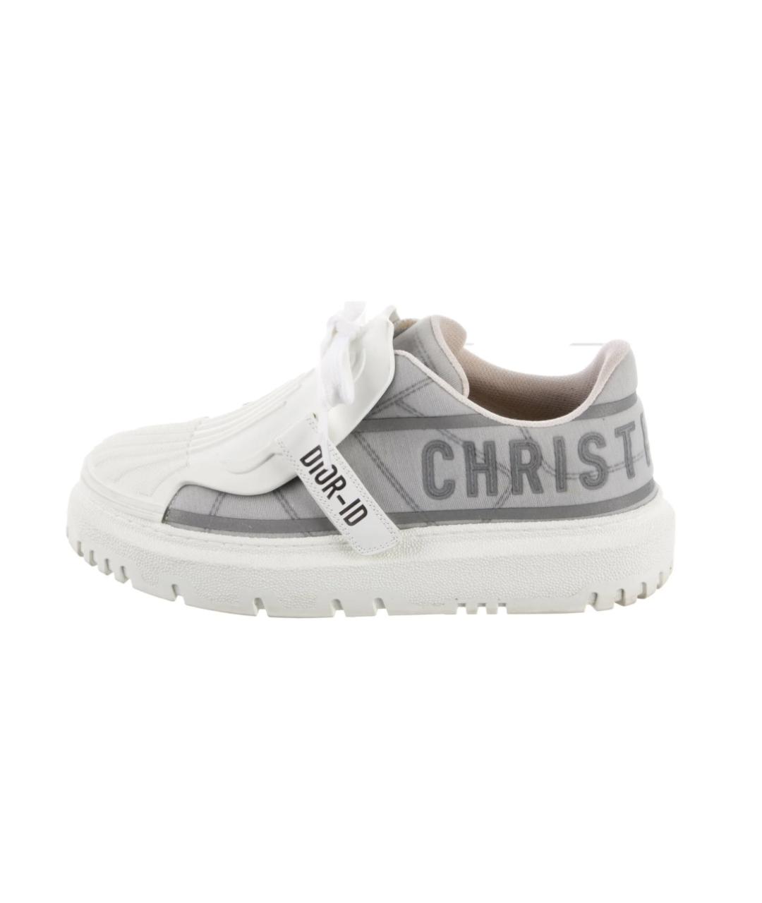 CHRISTIAN DIOR Белые резиновые кеды, фото 1