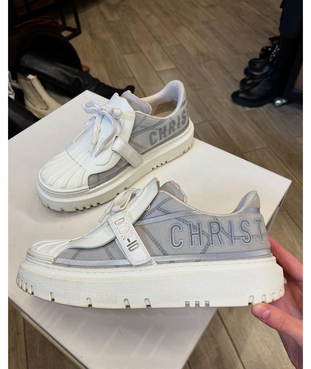 CHRISTIAN DIOR Белые резиновые кеды, фото 2