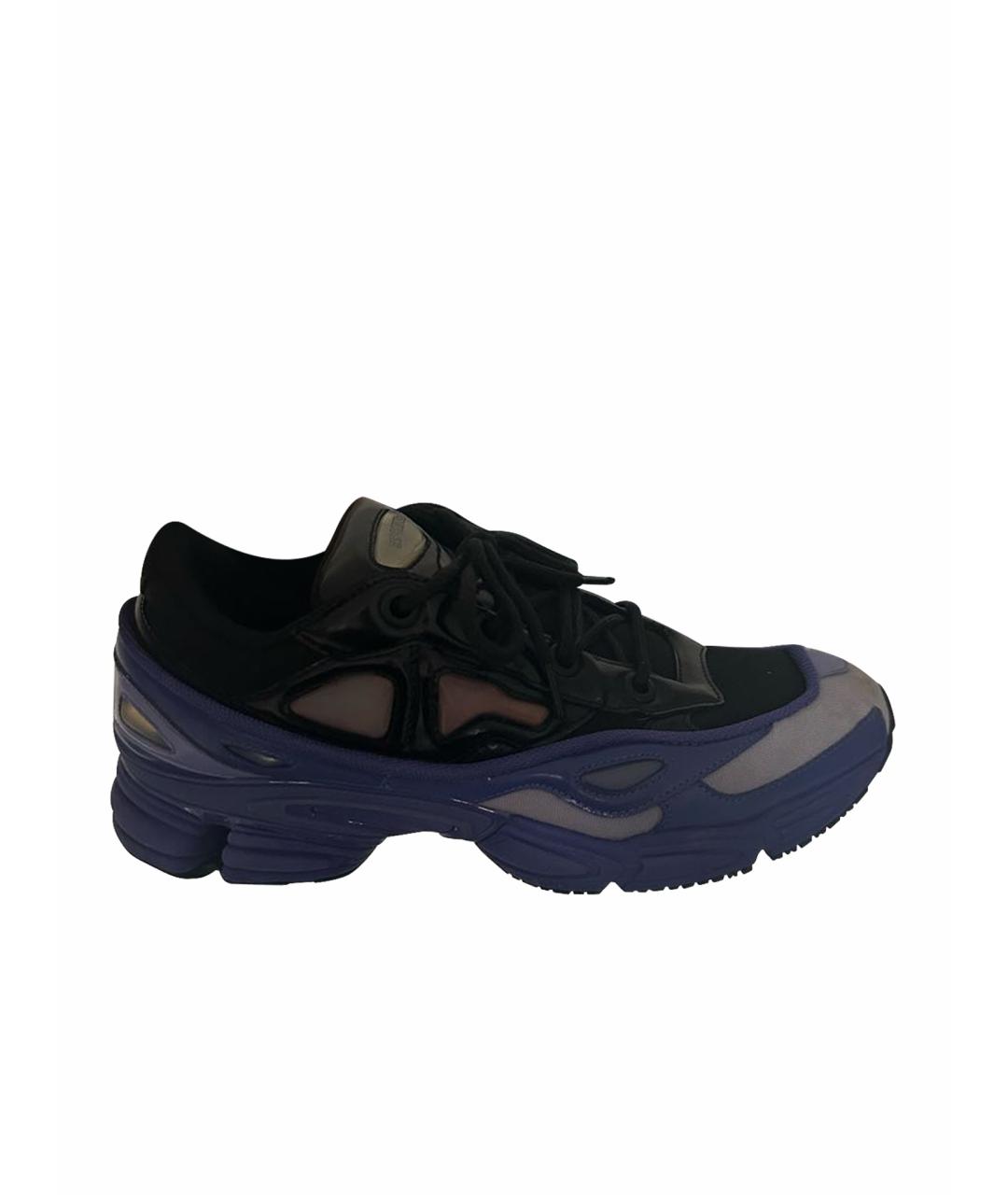 ADIDAS X RAF SIMONS Фиолетовые текстильные низкие кроссовки / кеды, фото 1