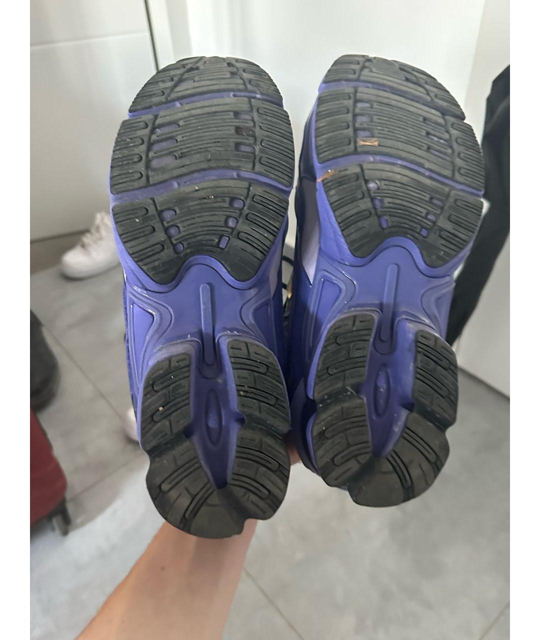 ADIDAS X RAF SIMONS Фиолетовые текстильные низкие кроссовки / кеды, фото 5