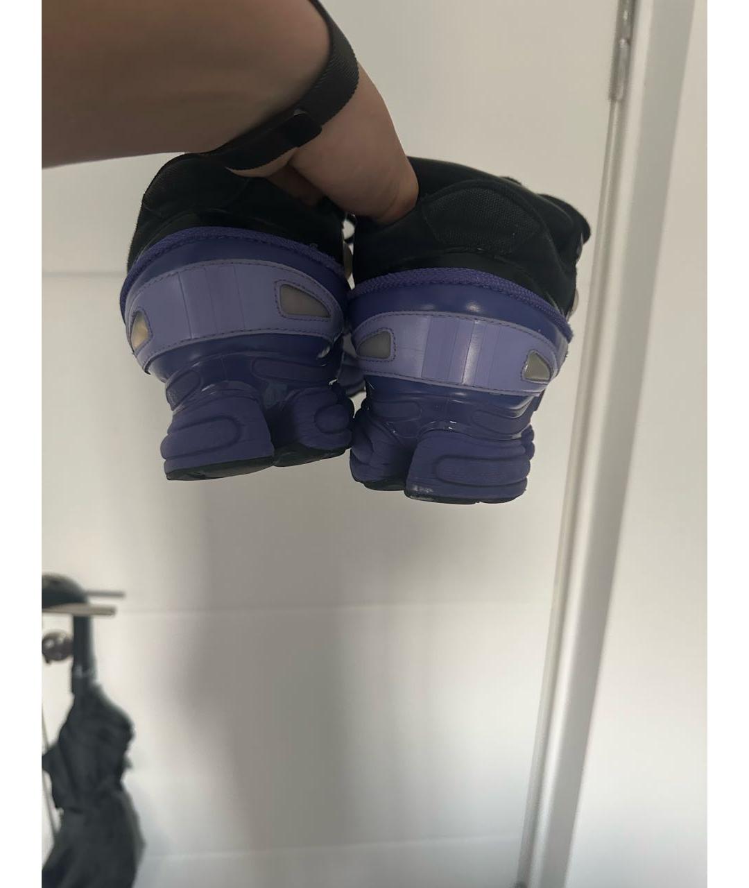 ADIDAS X RAF SIMONS Фиолетовые текстильные низкие кроссовки / кеды, фото 3