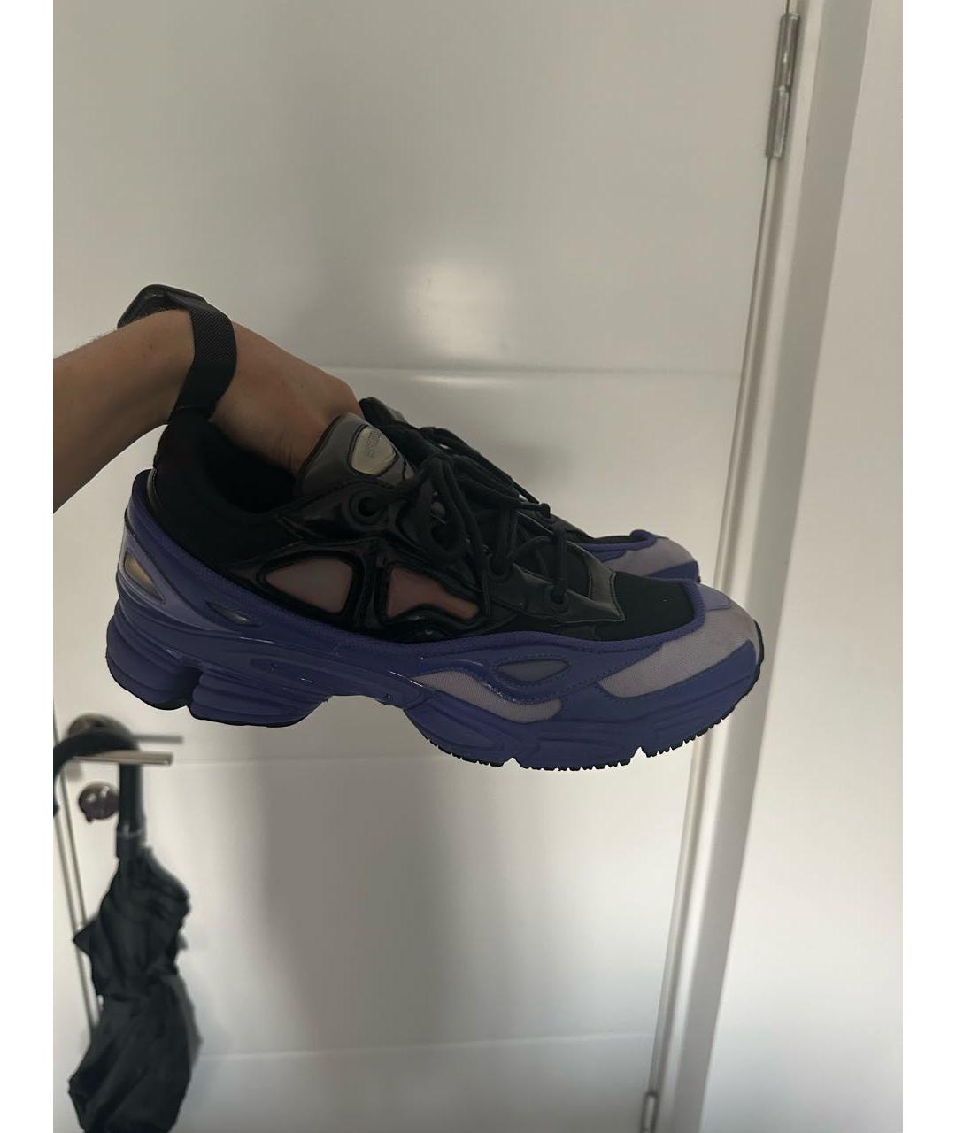 ADIDAS X RAF SIMONS Фиолетовые текстильные низкие кроссовки / кеды, фото 7